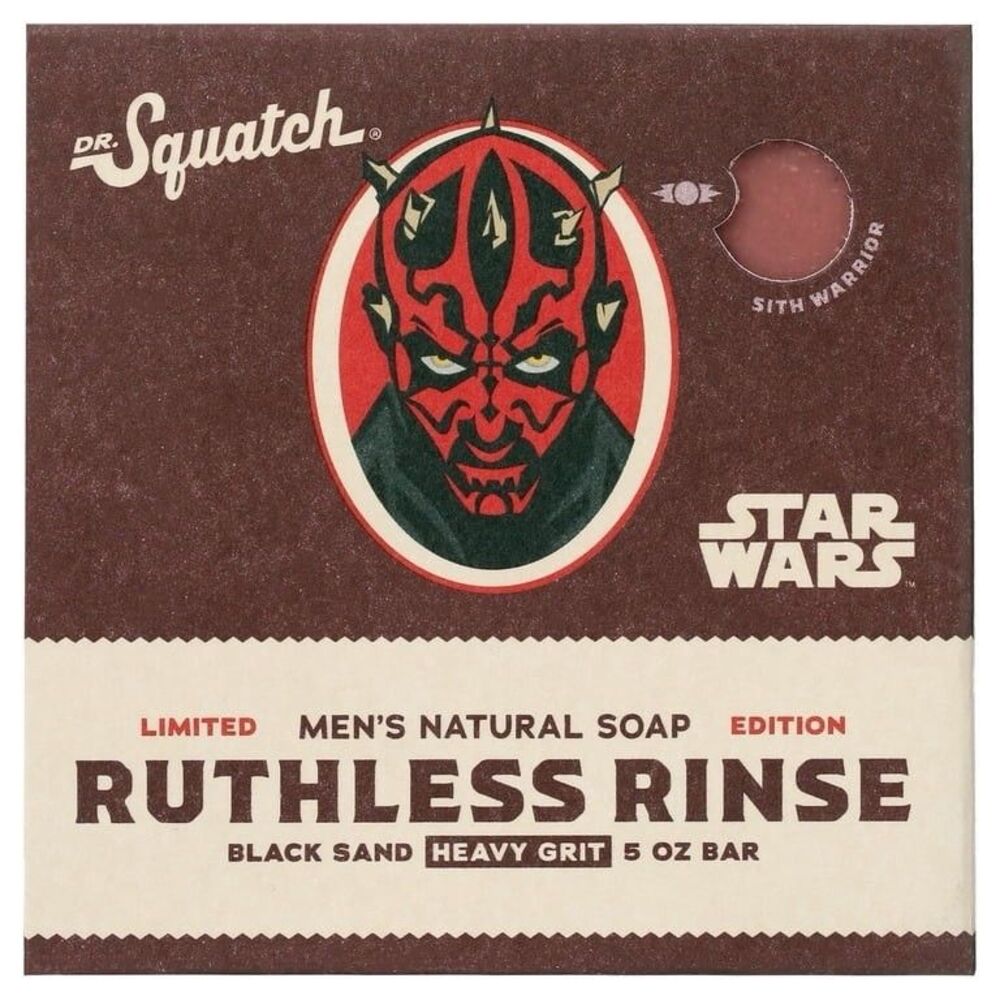 Dr. Squatch Ruthless Rinse- Men's Natural Bar Soap "Star Wars Limited Edition"